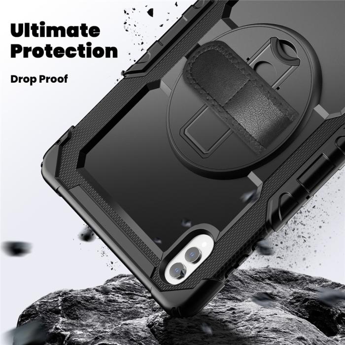 Bild 3, Galaxy Tab S11 Ultra Skal 360 Shockproof Hybrid Kickstand Svart