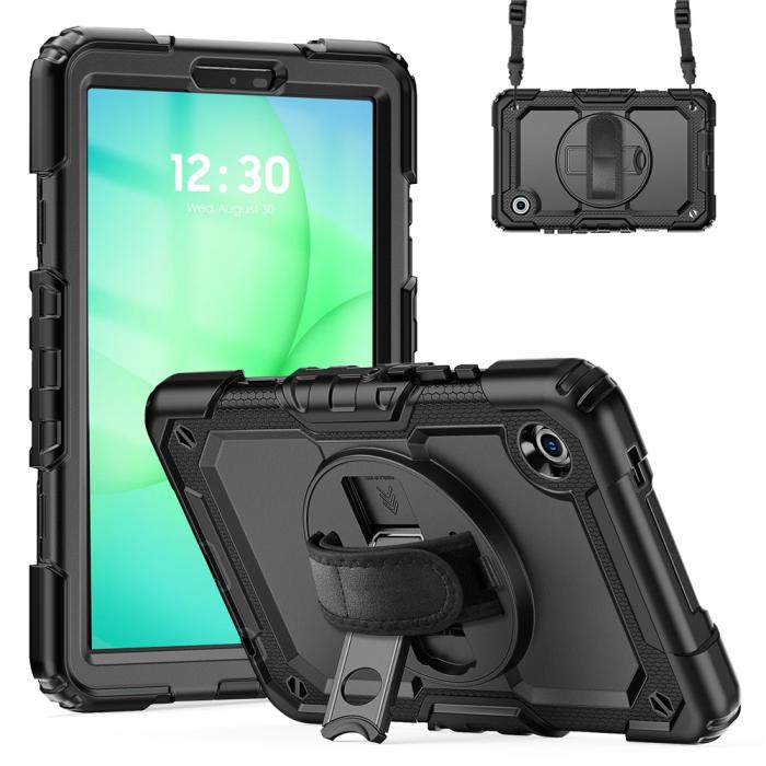 Bild 2, Galaxy Tab A11/A9 Skal 360 Shockproof Hybrid Kickstand Svart