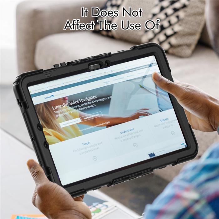 Bild 5, Galaxy Tab S10 Lite/S10 FE/S9 Skal 360 Shockproof Hybrid Kickstand