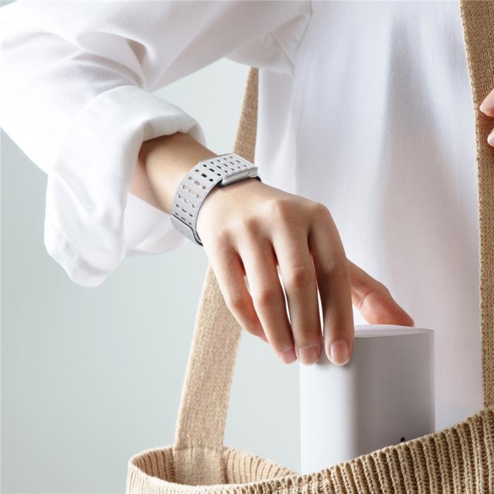 Bild 5, Whoop MG Klockarmband Silikon Ljus Grå