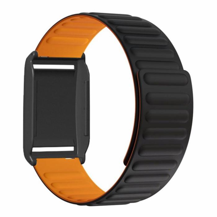 Bild 2, Polar Loop Klockarmband Silikon Magnetisk Loop Svart / Orange