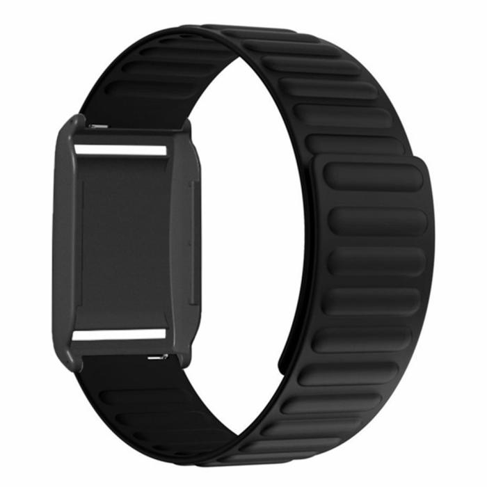 Bild 2, Polar Loop Klockarmband Silikon Magnetisk Loop Svart