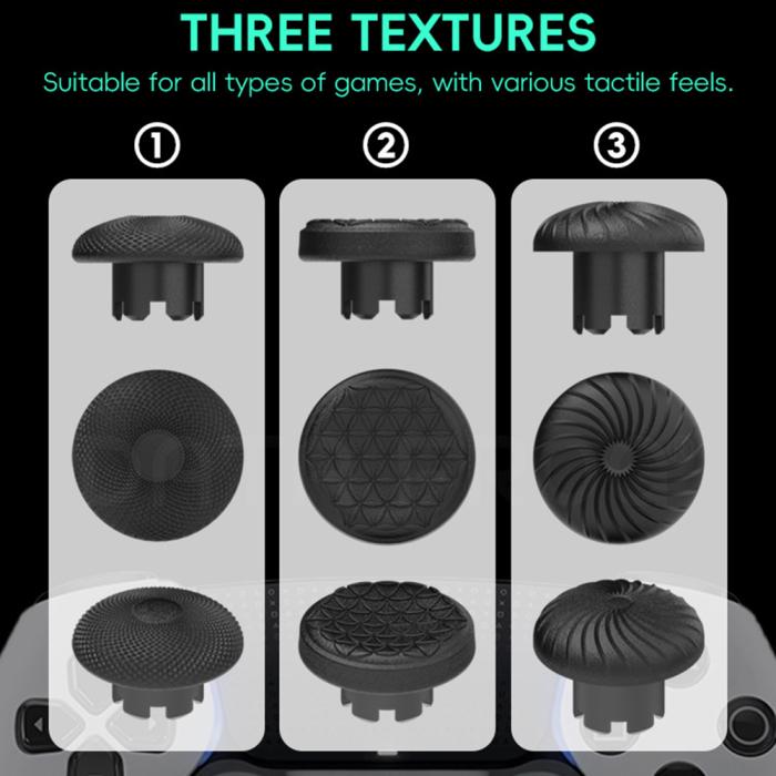 Bild 2, DATA FROG 8-PACK Thumb Grip För PS5/PS4/Xbox/Switch Blå