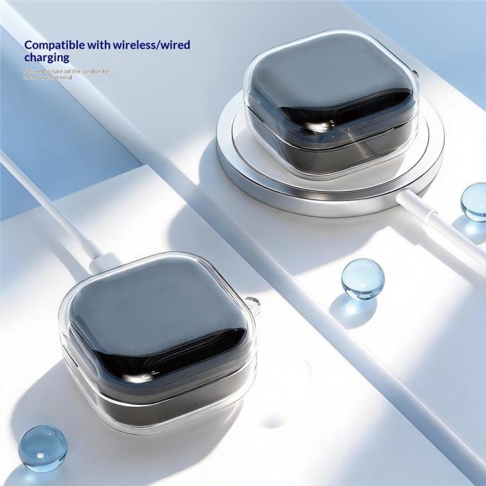 Bild 3, Galaxy Buds 4/4 Pro Skal Med Karbinhake TPU Transparent