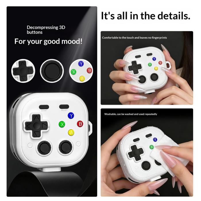 Bild 2, Samsung Galaxy Buds 4 / 4 Pro Skal Game Console Vit