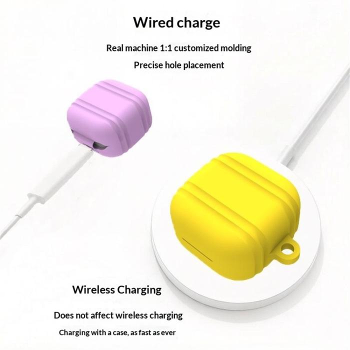 Bild 6, Galaxy Buds 4 / 4 Pro Skal Med Karbinhake Silikon Vit