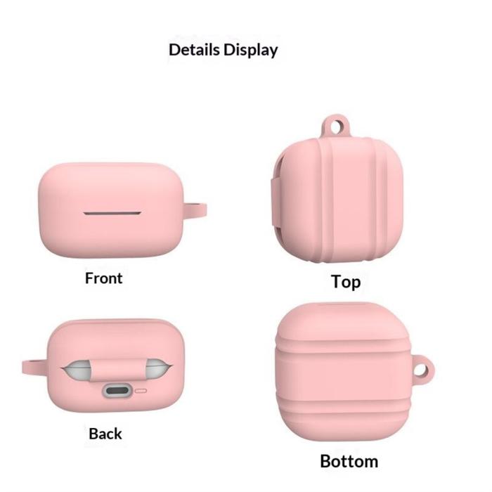 Bild 4, Galaxy Buds 4 / 4 Pro Skal Med Karbinhake Silikon Rosa