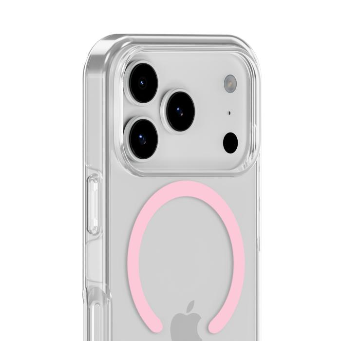Bild 4, holdit iPhone 17 Pro MagSafe Mobilskal Pink/Transparent