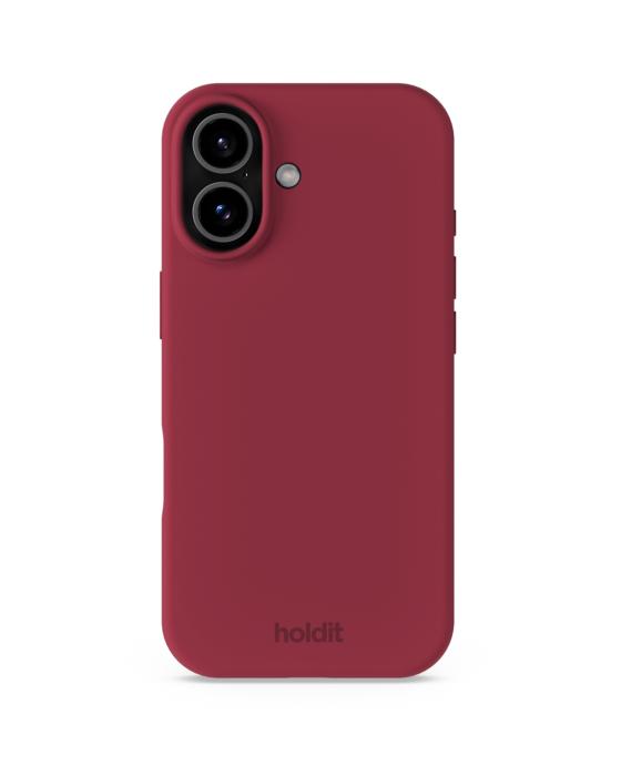 Bild 1, holdit iPhone 17 Mobilskal Silikon Red Velvet