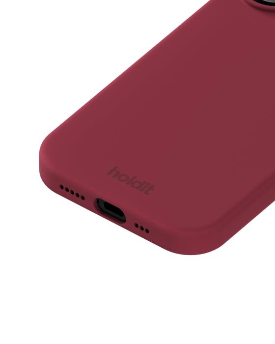 Bild 3, holdit iPhone 17 Mobilskal Silikon Red Velvet