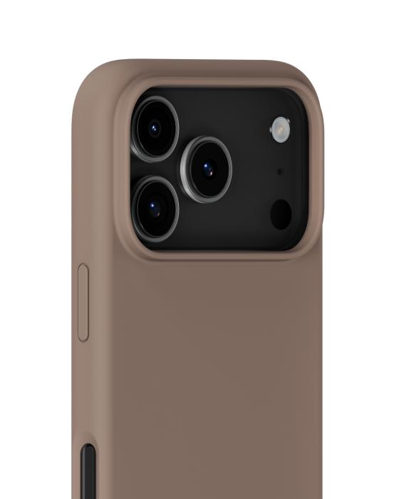 Bild 4, holdit iPhone 17 Pro Mobilskal Silikon Mocha Brown