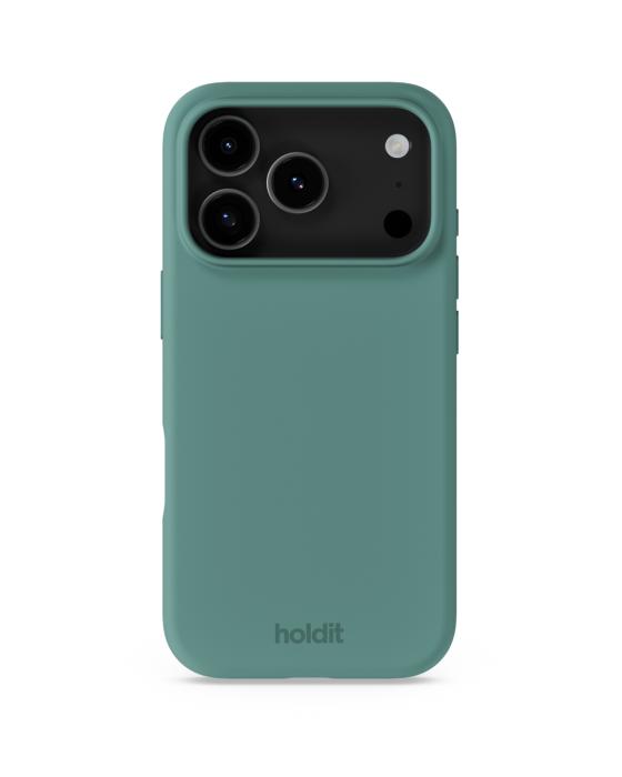 Bild 1, holdit iPhone 17 Pro Max Mobilskal Silikon Moss Green