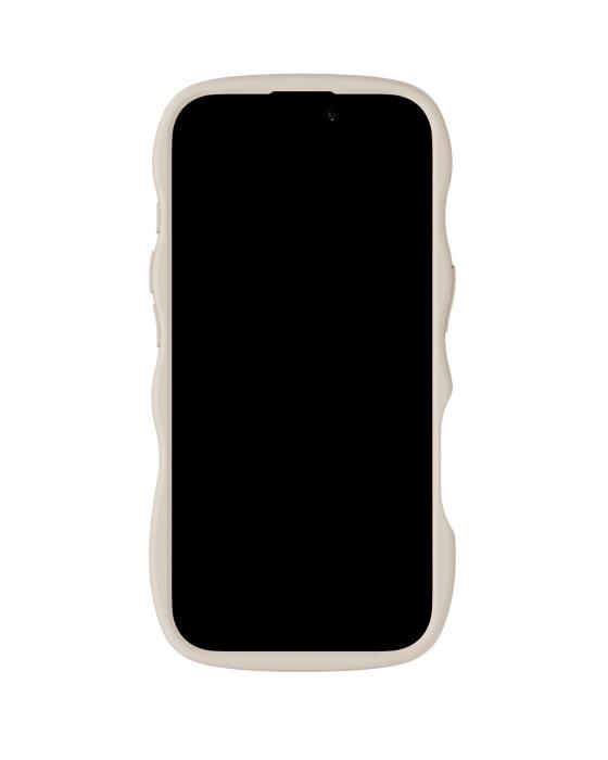 Bild 4, holdit iPhone 17 Mobilskal Wavy Light Beige/Transparent