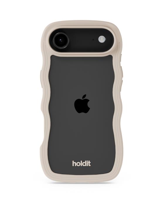 Bild 2, holdit iPhone Air Mobilskal Wavy Light Beige/Transparent
