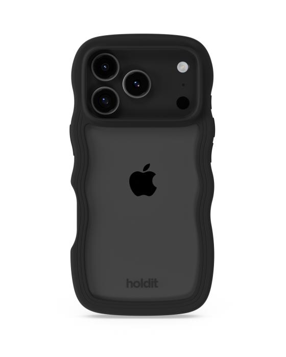 Bild 2, holdit iPhone 17 Pro Mobilskal Wavy Black/Transparent