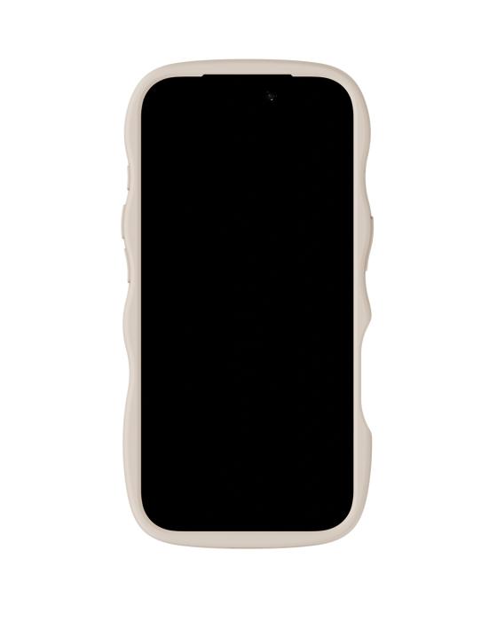 Bild 4, holdit iPhone 17 Pro Mobilskal Wavy Light Beige/Transparent