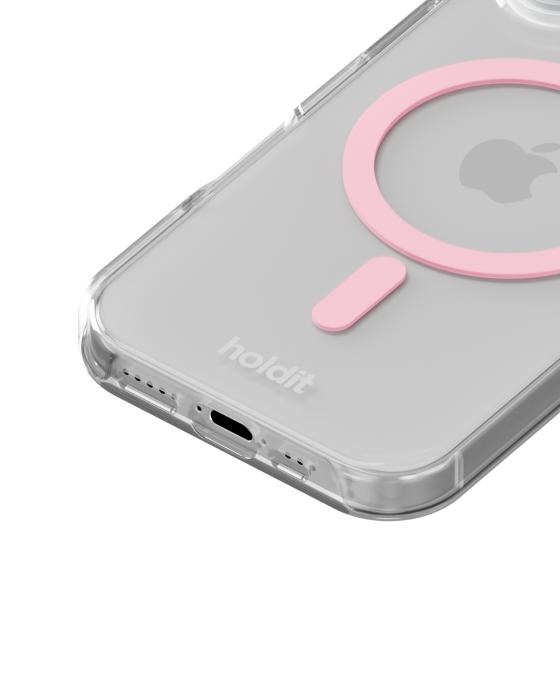 Bild 3, holdit iPhone 17 MagSafe Mobilskal Pink/Transparent