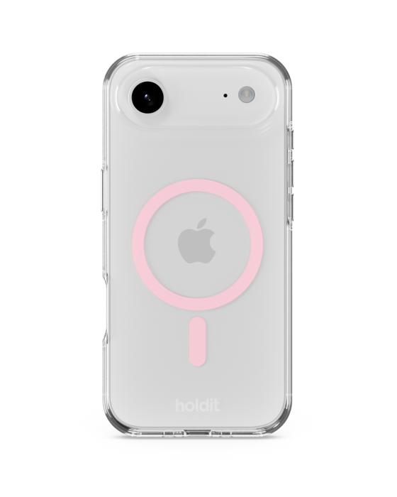 Bild 1, holdit iPhone Air MagSafe Mobilskal Pink/Transparent