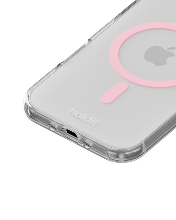 Bild 3, holdit iPhone Air MagSafe Mobilskal Pink/Transparent