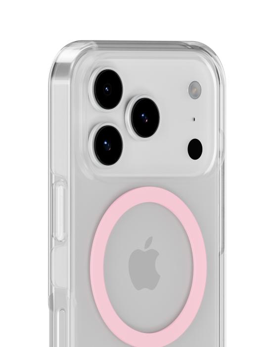 Bild 4, holdit iPhone 17 Pro MagSafe Mobilskal Pink/Transparent