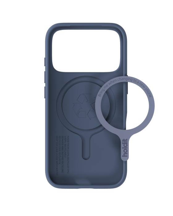 Bild 4, holdit iPhone 17 Pro Mobilskal Soft MagSafe Pacific Blue