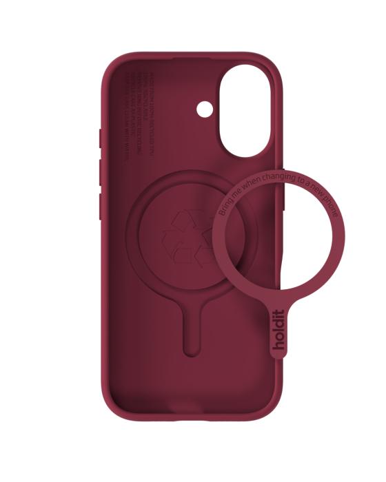 Bild 4, holdit iPhone 17 Mobilskal Soft MagSafe Red Velvet
