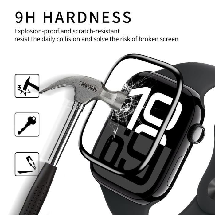 Bild 4, HOFI Huawei Watch Fit 3 2-PACK Skärmskydd Hybrid Svart