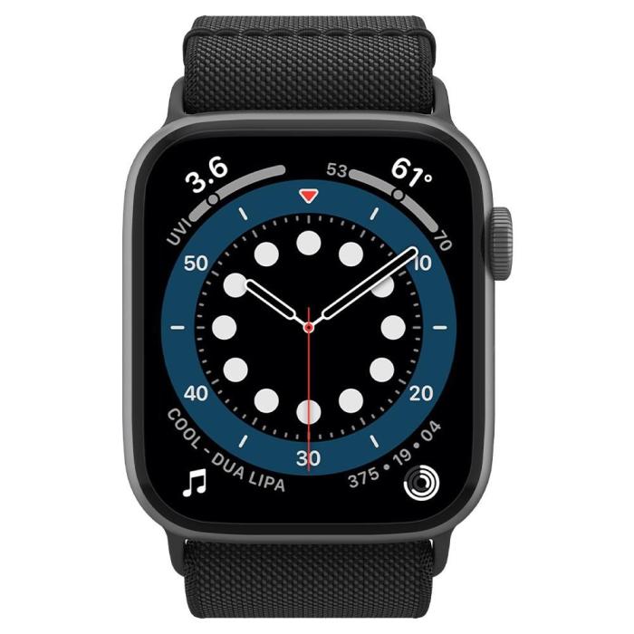 Bild 3, Spigen Apple Watch 42/44/45/46/49 mm Armband Fit Lite Svart