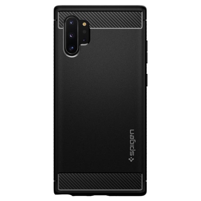 Bild 2, Spigen Samsung Galaxy Note 10 Plus Skal Rugged Armor Svart