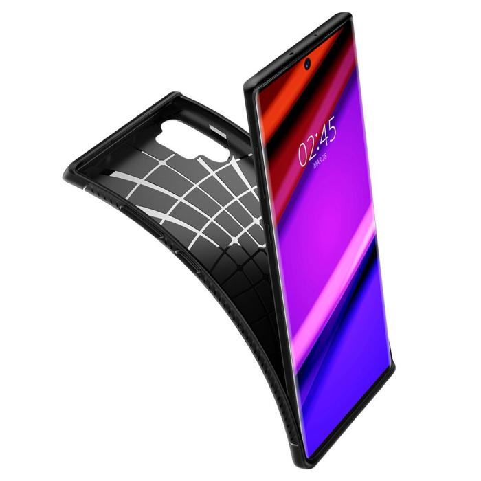 Bild 5, Spigen Samsung Galaxy Note 10 Plus Skal Rugged Armor Svart