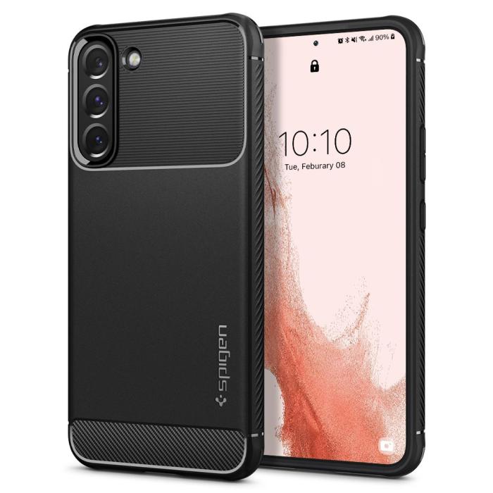 Bild 1, Spigen Samsung Galaxy S22 Skal Rugged Armor Svart