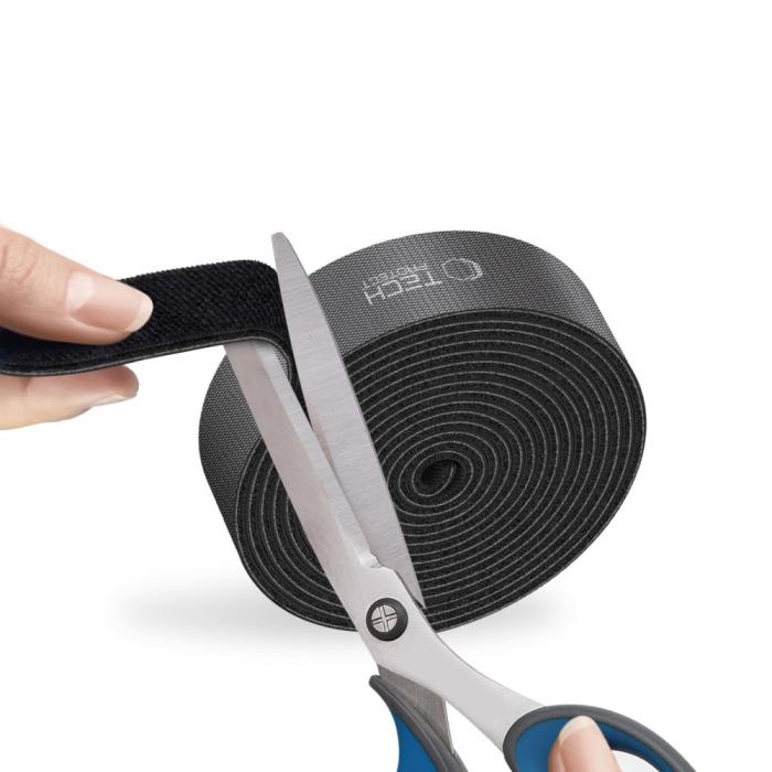 Bild 2, Tech-Protect 3 m Kabelorganiserare Velcro Svart