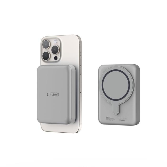 Bild 5, Tech-Protect 10000 mAh MagSafe Powerbank LifeMag Titanium