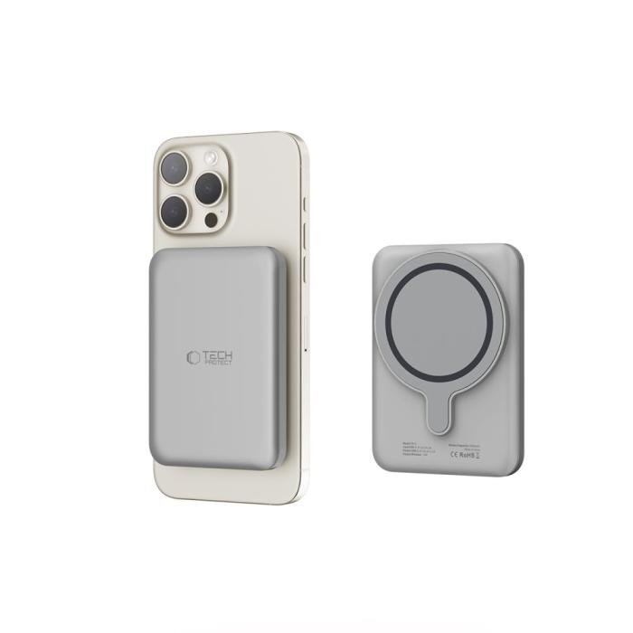 Bild 5, Tech-Protect 5000 mAh MagSafe Powerbank LifeMag Titanium
