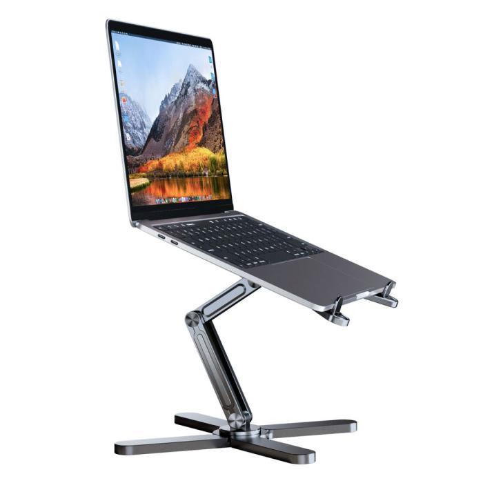 Bild 3, Tech-Protect Laptop Stativ Justerbart Universal Silver