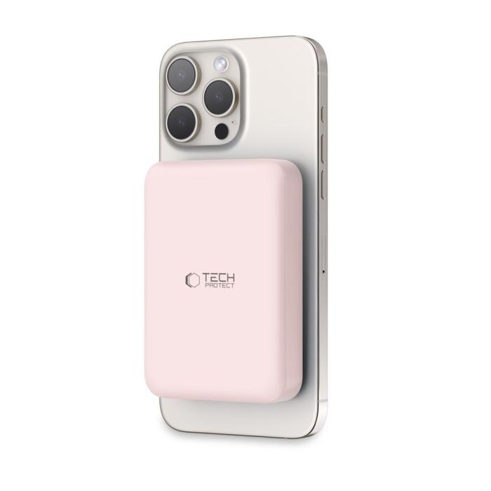 Bild 2, Tech-Protect 10000 mAh MagSafe Powerbank LifeMag Rosa