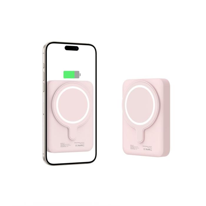 Bild 4, Tech-Protect 10000 mAh MagSafe Powerbank LifeMag Rosa