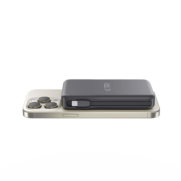 Bild 2, Tech-Protect 10000 mAh MagSafe Powerbank LifeMag Svart