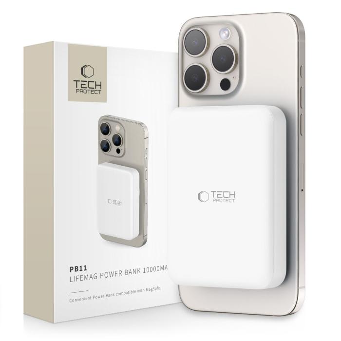 Bild 1, Tech-Protect 10000 mAh MagSafe Powerbank LifeMag Vit