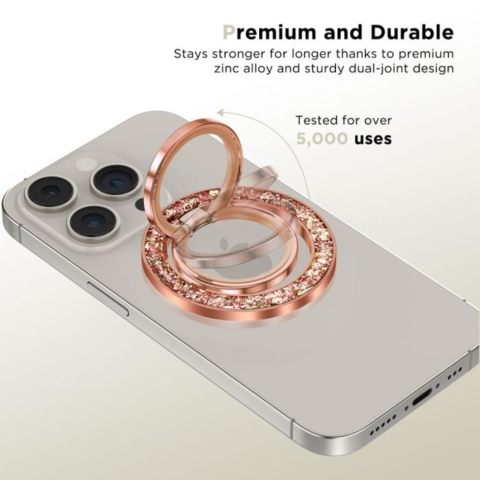 Bild 2, Tech-Protect Magnetisk MagSafe Ringhållare Roséguld
