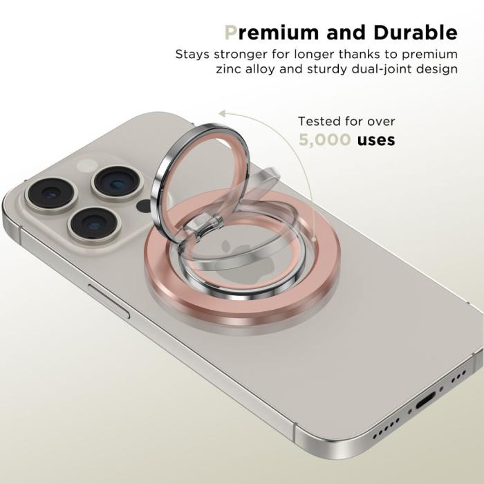 Bild 4, Tech-Protect Magnetisk MagSafe Ringhållare Roséguld
