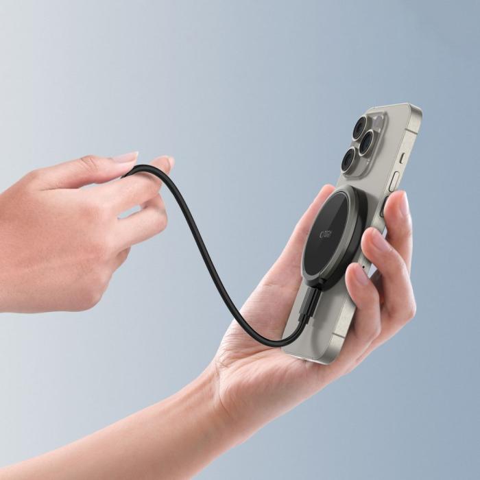 Bild 6, Tech-Protect 15W Qi Magnetisk MagSafe Laddare Trådlös Svart