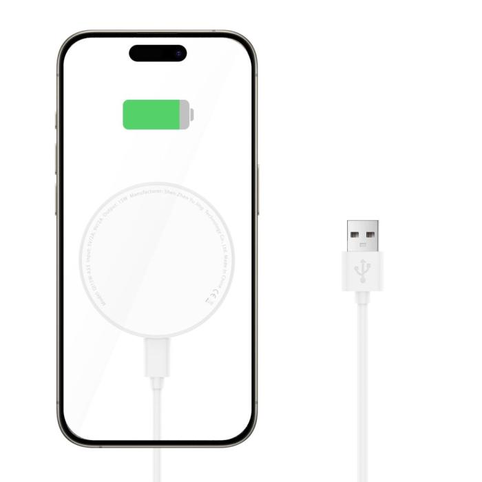 Bild 3, Tech-Protect 15W Qi Magnetisk MagSafe Laddare Trådlös Vit
