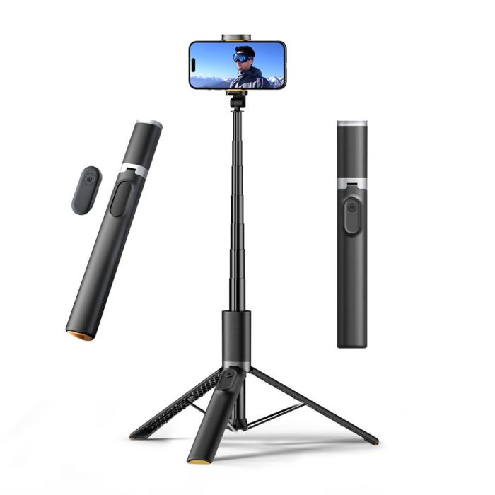 Bild 3, Tech-Protect Bluetooth Selfiestick Tripod Svart