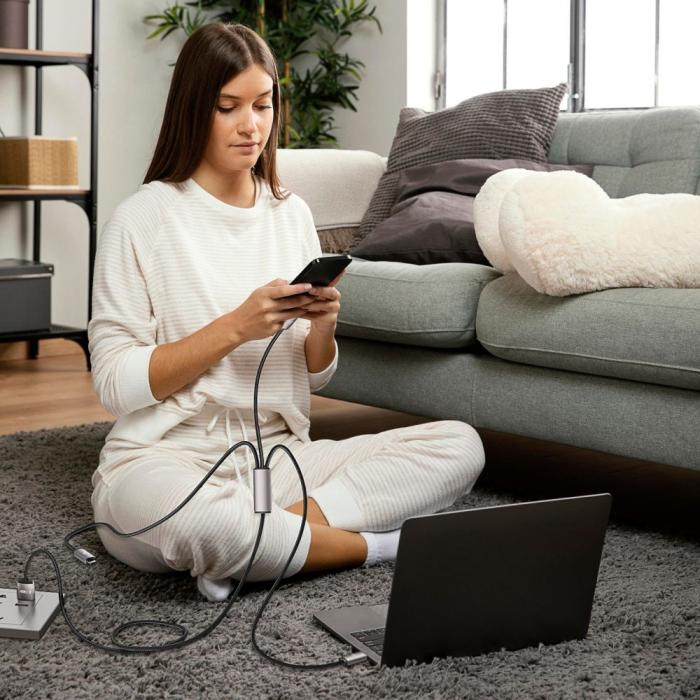 Bild 2, Tech-Protect 1 m 3.5A 3in1 USB-C/Lightning/Micro Kabel UltraBoost