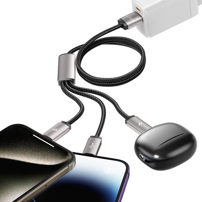 Bild 6, Tech-Protect 1 m 3.5A 3in1 USB-C/Lightning/Micro Kabel UltraBoost