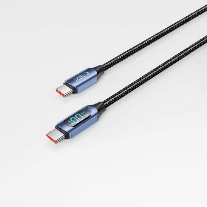 Bild 3, Tech-Protect 2 m 100W/5A PD USB-C - USB-C Kabel UltraBoost LED