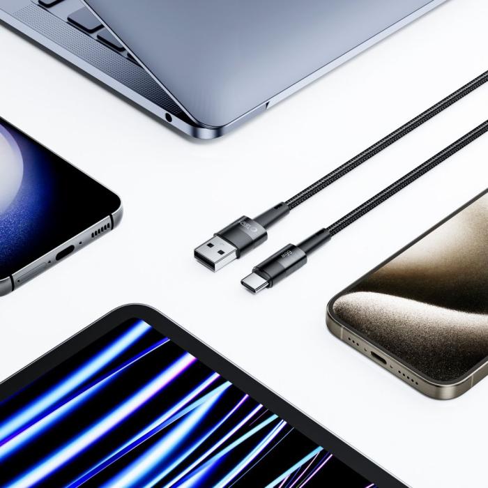 Bild 5, Tech-Protect 0.5 m 66W/6A USB-C Kabel UltraBoost Grå