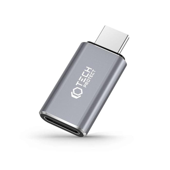 Bild 1, Tech-Protect USB-C Till Lightning Adapter UltraBoost Grå