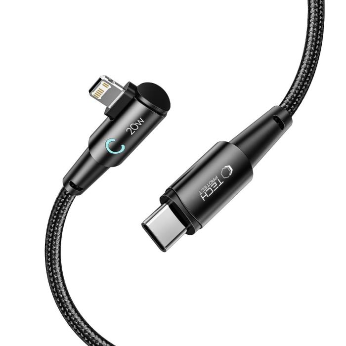 Bild 4, Tech-Protect 1 m 20W/3A PD Lightning - USB-C Kabel UltraBoost Grå